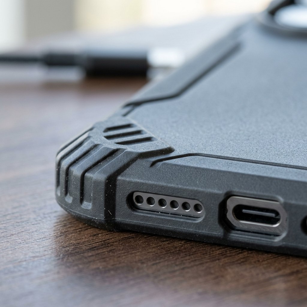 Close-up of a TrendyShield protective case texture